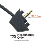 Replacement Noise-Canceling Boom Microphone for Siberia T20 Gaming Headset, Detachable Mic Headphones Accessory