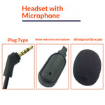 Replacement Noise-Canceling Boom Microphone for ASUS ROG Theta 7.1 Gaming Headset Detachable Mic Arm Accessory