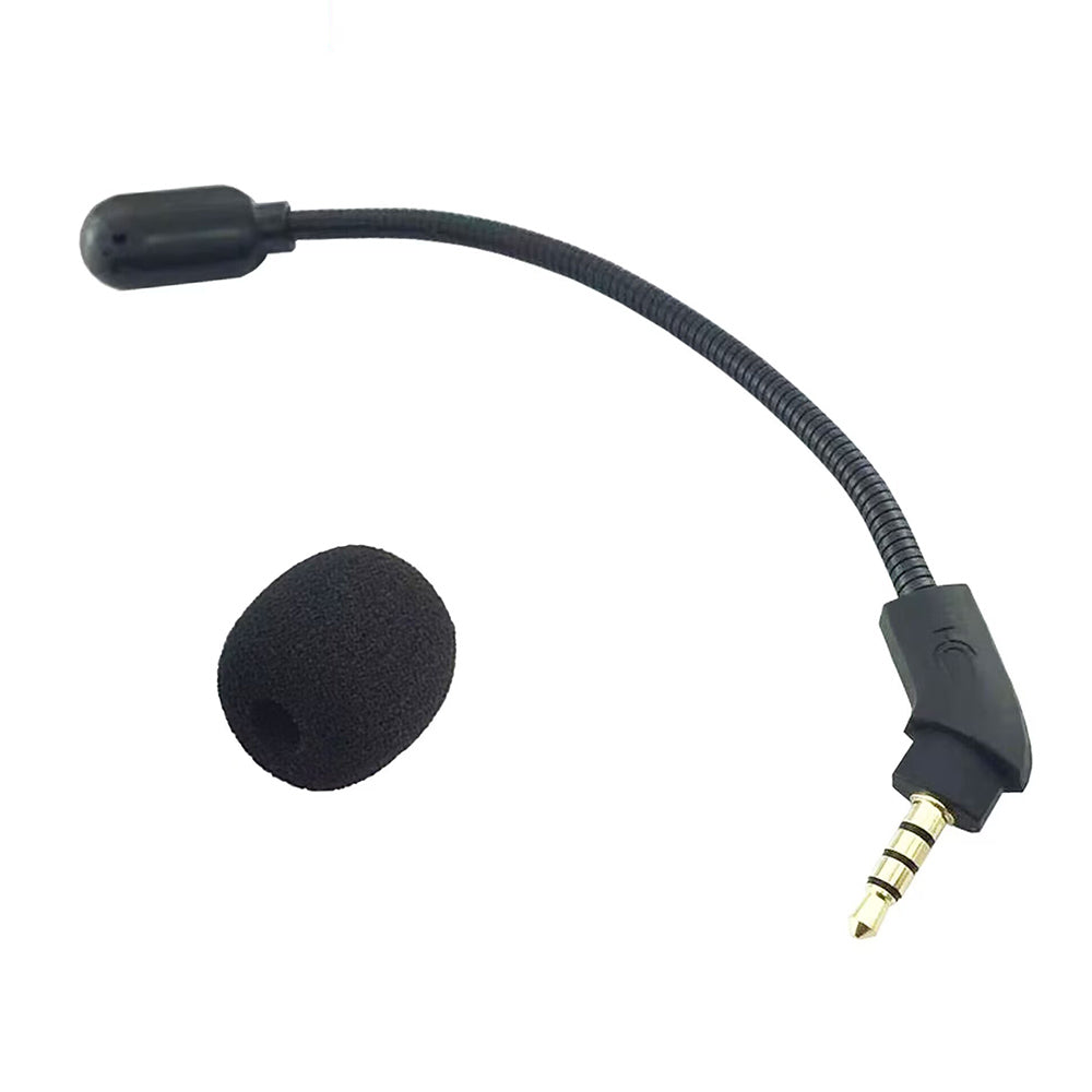 Replacement Microphone for HyperX Cloud Alpha S Gaming Headset Noise Cancelling 3.5mm Boom Flexible Mic