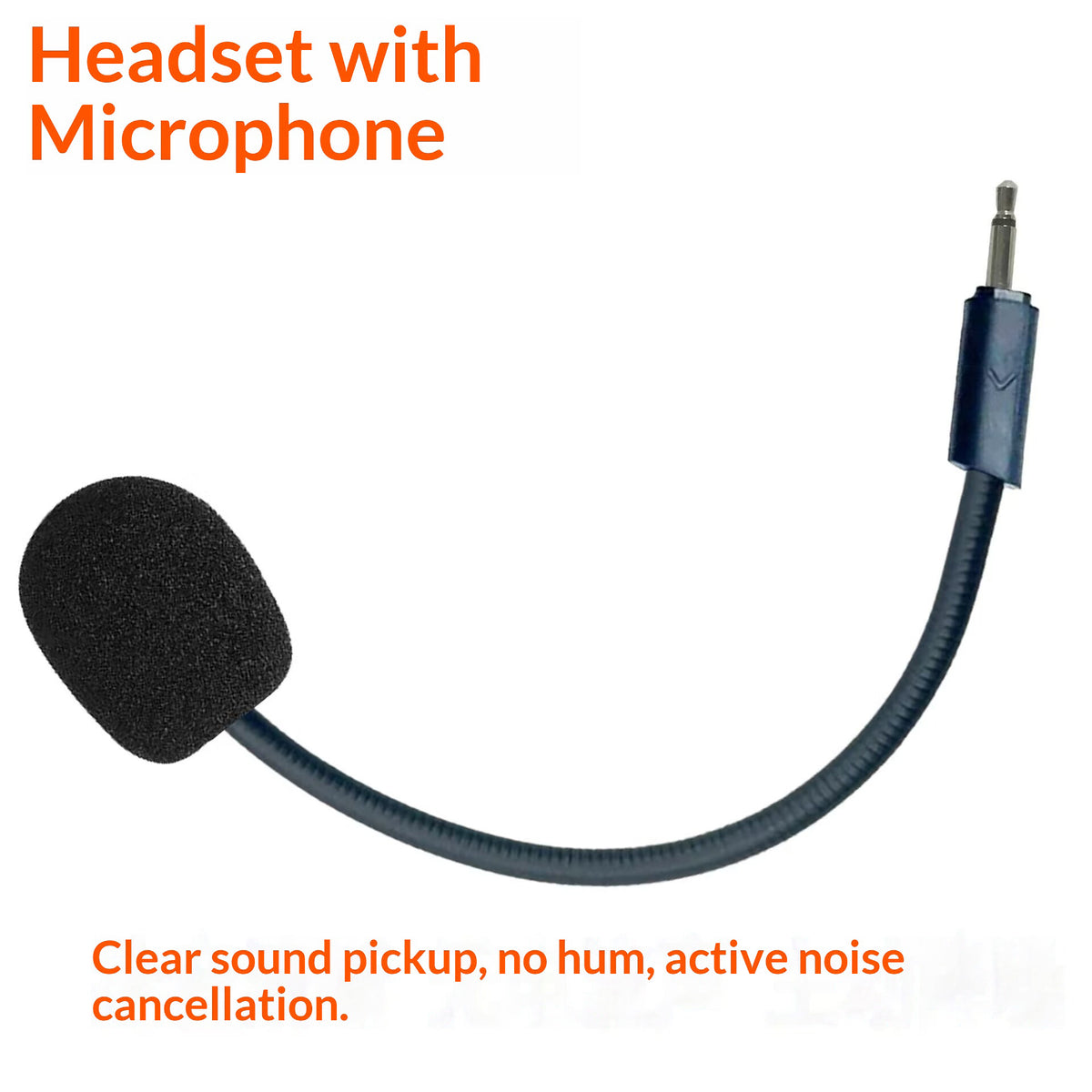 Replacement Microphone for JBL Quantum 100 / Quantum 350 / Quantum 360 / Quantum 400 Gaming Headset Noise Cancelling Boom Mic with 2.5mm Plug