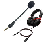 M20 3.5mm Replacement Microphone for HyperX Cloud III Gaming Headset Boom Flexible Mic Noise Cancelling with Foam Cover