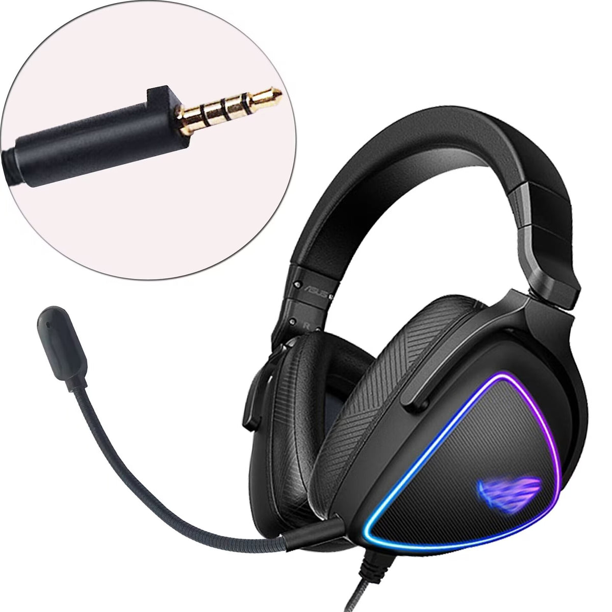 M25 brusreducerande mikrofon för ASUS ROG Theta 7.1 spelheadset avtagbar bommikrofon hörlurar tillbehör