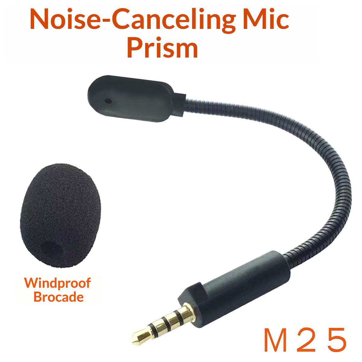 M25 Noise Cancelling Microphone for ASUS ROG Theta 7.1 Gaming Headset Detachable Boom Mic Headphones Accessories