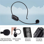 U12A Head-mounted UHF Wireless Microphone Headset Voice Amplifier Mic Speaker for Teaching Guide Lecture Meeting