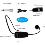 U12A Head-mounted UHF Wireless Microphone Headset Voice Amplifier Mic Speaker for Teaching Guide Lecture Meeting
