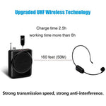 U12A Head-mounted UHF Wireless Microphone Headset Voice Amplifier Mic Speaker for Teaching Guide Lecture Meeting