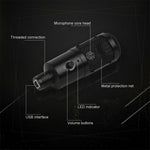 A6 USB Gaming Mikrofon Computer Kondensator PC Mic med Tripod Stand til Streaming Podcast Gaming Vokaloptagelse