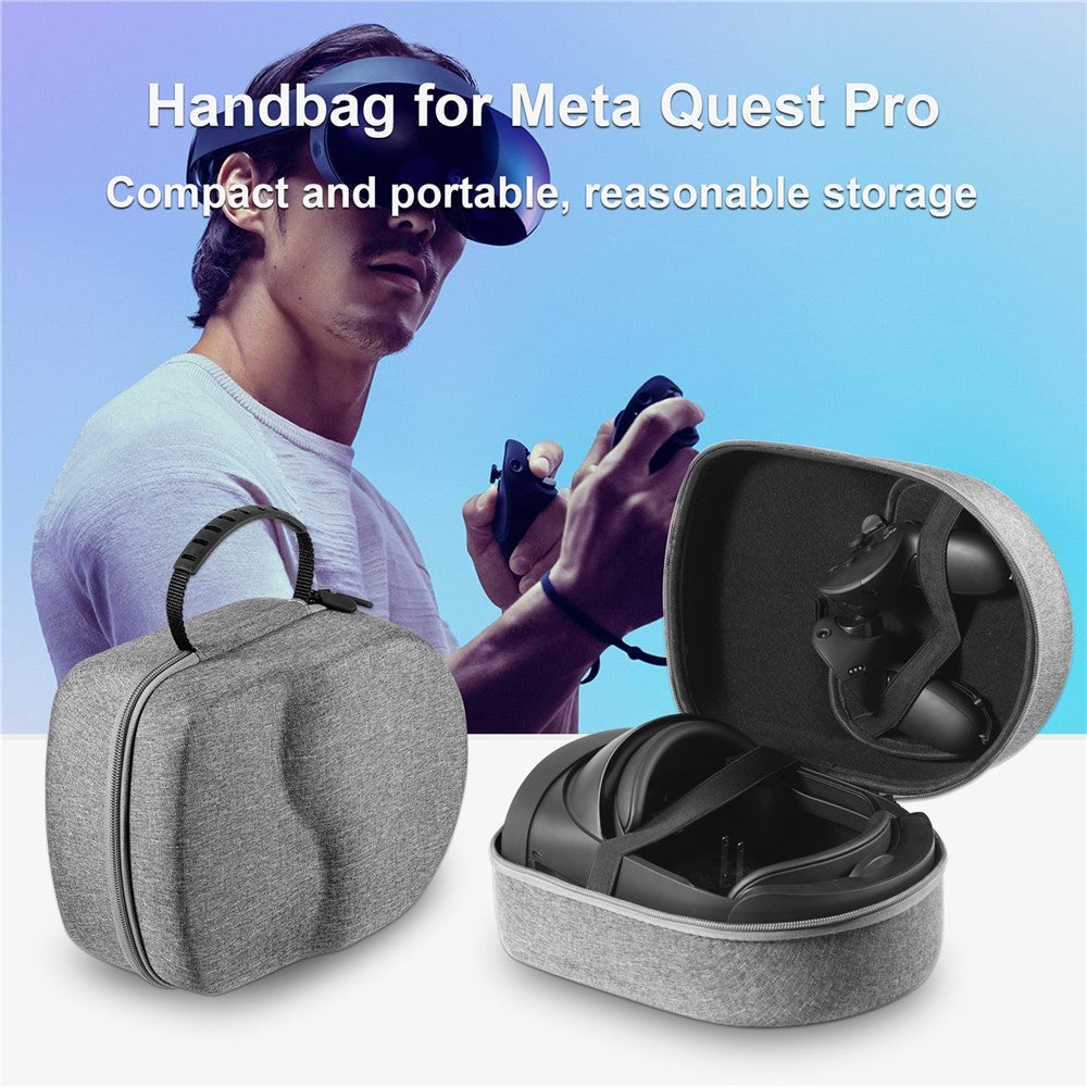 DEVASO For Oculus Quest 2 VR-briller bærbar opbevaringstaske Oxford stof håndtaske bæretaske