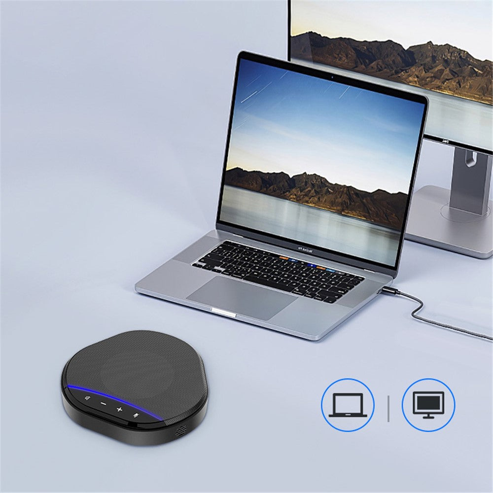 M6 USB-mikrofon för skrivbord med indikator, rundstrålande kondensatorinspelningsmikrofon