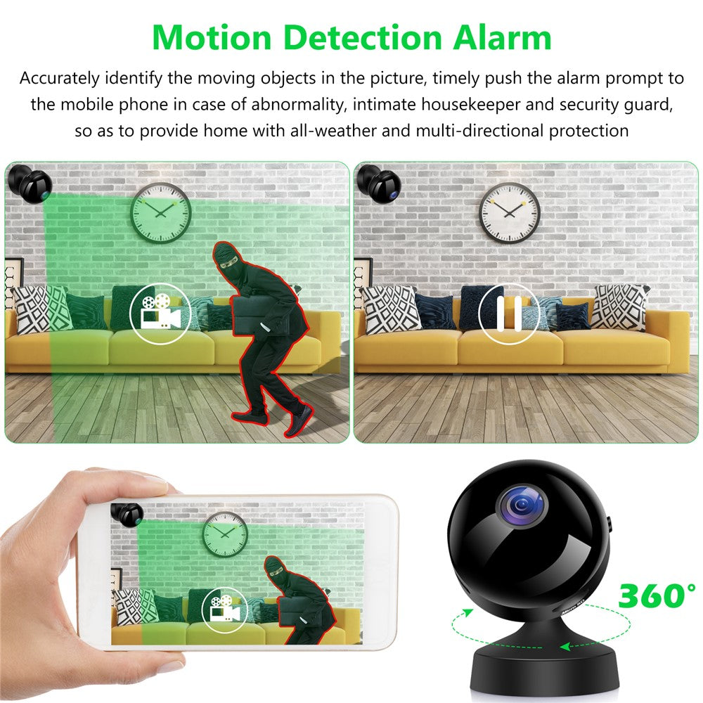 S9 Wireless Infrared Night Vision Camera Home Security Mini Indoor HD WiFi Camera