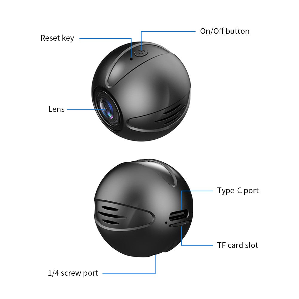 X3 30W Mini DV Wireless Infrared Night Vision Camera Home Security Indoor HD WiFi Camera