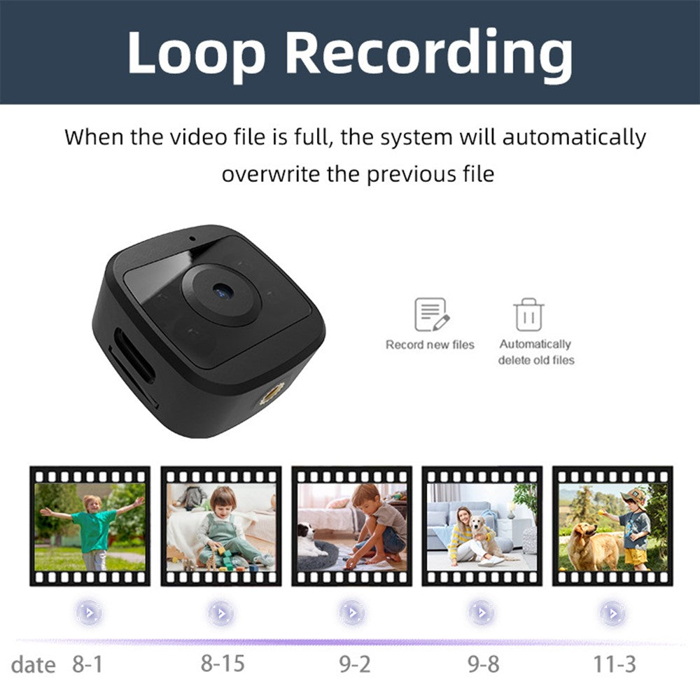 WK15 720P HD Night Vision Loop Recording WiFi Surveillance Camera Supports 128GB TF Card