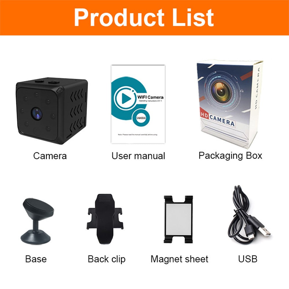WK14 Wireless Home Security Camera Remote Monitoring Night Vision WiFi Camera