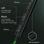 ME515W 3.5mm Wired Earphone Built-In Microphone HiFi Sound Music Gaming Magnetic Headset