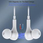 ME538 3.5mm Wired Magnetic Earphone Built-In Mic Wire Control Phone Computer Music Gaming Headset