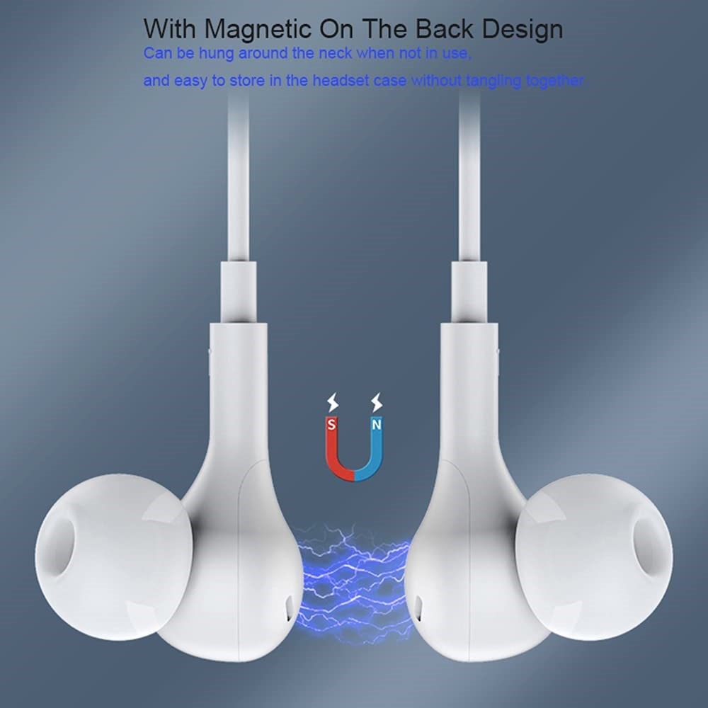 ME538 3.5mm Wired Magnetic Earphone Built-In Mic Wire Control Phone Computer Music Gaming Headset
