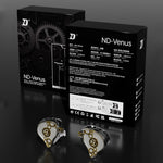 ND Venus Avtagbara Typ-C Trådbundna Hörlurar HiFi-Ljud Industriella In-Ear Hörlurar (Utan Mikrofon)