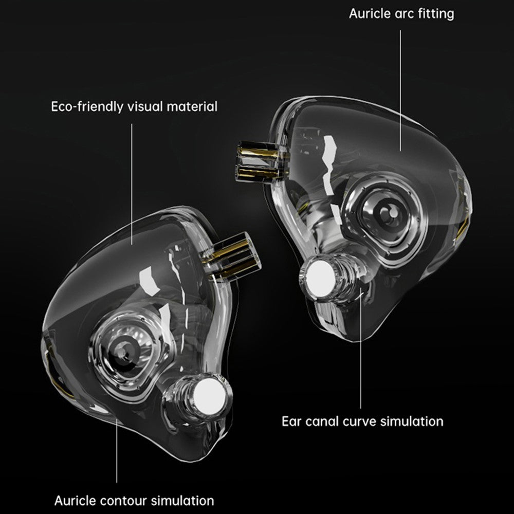 ND Venus Avtagbara Typ-C Trådbundna Hörlurar HiFi-Ljud Industriella In-Ear Hörlurar (Utan Mikrofon)
