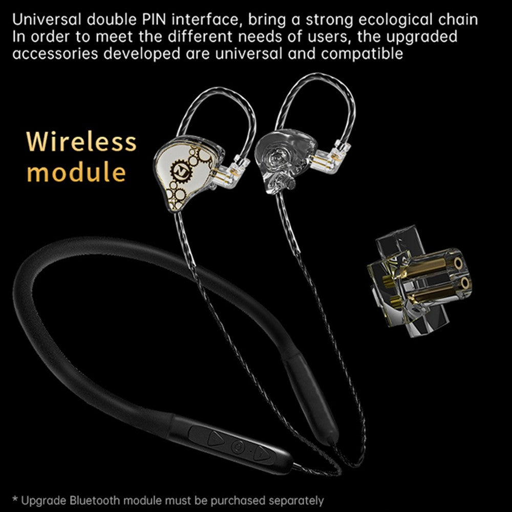 ND Venus Avtagbara Typ-C Trådbundna Hörlurar HiFi-Ljud Industriella In-Ear Hörlurar (Utan Mikrofon)