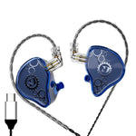 ND Venus Avtagbara Typ-C Trådbundna Hörlurar HiFi-Ljud Industriella In-Ear Hörlurar (Utan Mikrofon)