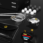 ND X12 Wired Earphones 10mm Dynamic Driver +5BA HiFi In-Ear Headphones with Detachable Cable, with Mic
