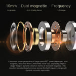 ND Nice HiFi-lyd Hovedtelefoner In Ear 0,75 mm 2-bens interface Kablede høretelefoner