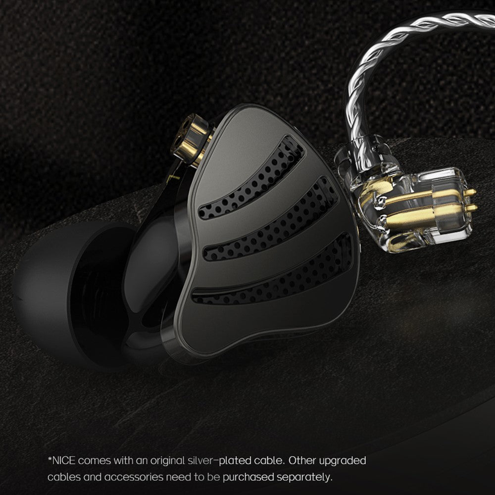 ND Nice HiFi-lyd Hovedtelefoner In Ear 0,75 mm 2-bens interface Kablede høretelefoner