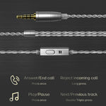 ND Nice HiFi-lyd Hovedtelefoner In Ear 0,75 mm 2-bens interface Kablede høretelefoner