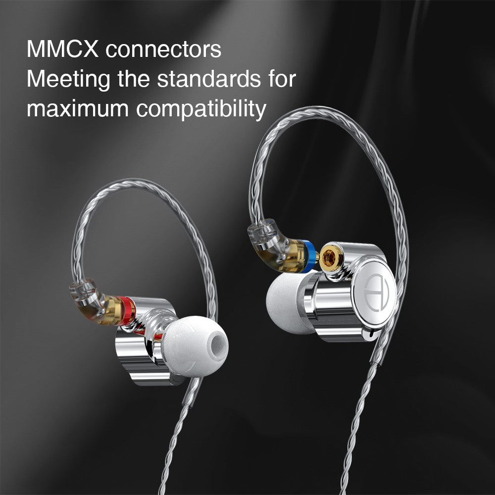 TRN TA1 Aftagelig 3,5 mm kabelbaseret in-ear-høretelefon med MMCX-interface og tung bas, standardversion