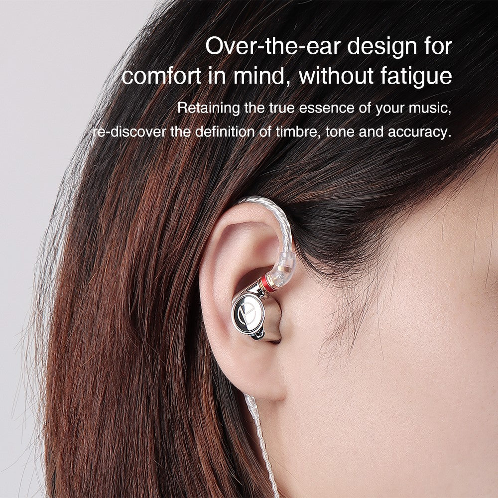 TRN TA1 Aftagelig 3,5 mm kabelbaseret in-ear-høretelefon med MMCX-interface og tung bas, standardversion