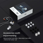 TRN TA1 Aftagelig 3,5 mm kabelbaseret in-ear-høretelefon med MMCX-interface og tung bas, standardversion