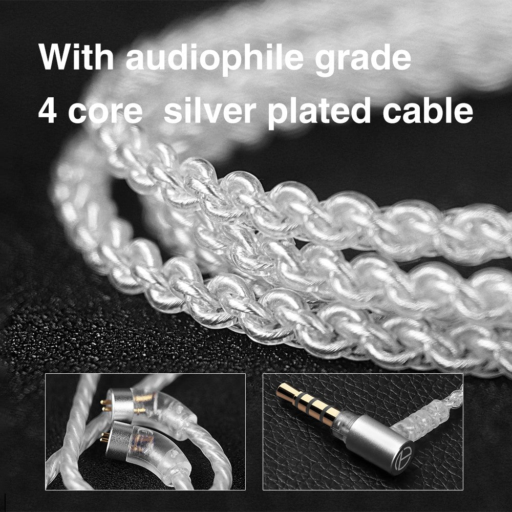 TRN ST1 Pro Detachable 3.5mm Wired In-Ear Earphone HiFi Music Tunable Headset with Mic