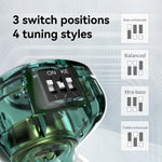 TRN ST1 Pro Detachable 3.5mm Wired In-Ear Earphone HiFi Music Tunable Headset with Mic