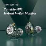 TRN ST1 Pro Detachable 3.5mm Wired In-Ear Earphone HiFi Music Tunable Headset without Mic