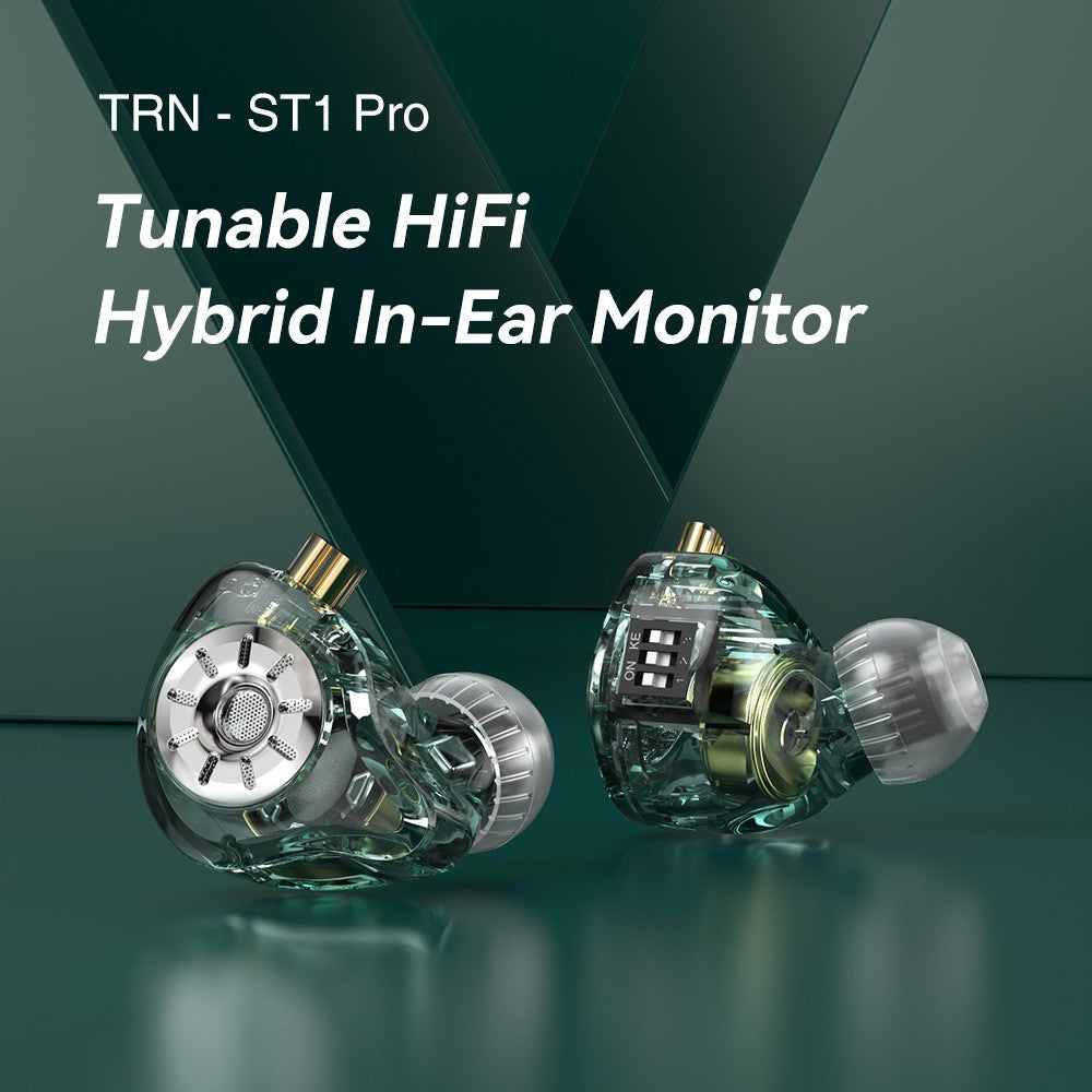 TRN ST1 Pro Detachable 3.5mm Wired In-Ear Earphone HiFi Music Tunable Headset without Mic