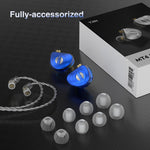 TRN MT4 PRO Detachable 3.5mm Wired In-Ear Earphone Dual Dynamic Driver HiFi Headset, without Mic