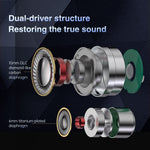TRN MT4 PRO Detachable 3.5mm Wired In-Ear Earphone Dual Dynamic Driver HiFi Headset, without Mic