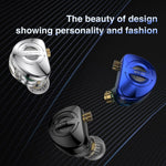 TRN MT4 PRO Detachable 3.5mm Wired In-Ear Earphone Dual Dynamic Driver HiFi Headset, without Mic