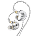 TRN MT4 PRO Detachable 3.5mm Wired In-Ear Earphone Dual Dynamic Driver HiFi Headset, without Mic