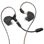 TRN Mars Detachable 3.5mm Wired In-Ear Earphone 3-Unit Vibration Gaming Headset with Mic, 2m