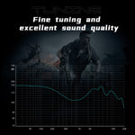 TRN Mars Detachable 3.5mm Wired In-Ear Earphone 3-Unit Vibration Gaming Headset with Mic, 2m