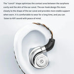 TRN Conch Earphone DLC Diamond Diaphragm Dynamic Driver In-Ear Monitor Tuning Headphones, with Mic