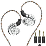 TRN Conch Earphone DLC Diamond Diaphragm Dynamic Driver In-Ear Monitor Tuning Headphones, No Mic
