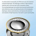 TRN Conch Earphone DLC Diamond Diaphragm Dynamic Driver In-Ear Monitor Tuning Headphones, No Mic