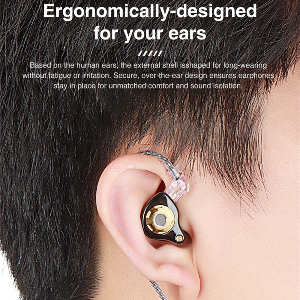 TRN MT1 Pro Detachable 3.5mm Wired In-Ear Earphone Heavy Bass Music Headset without Mic