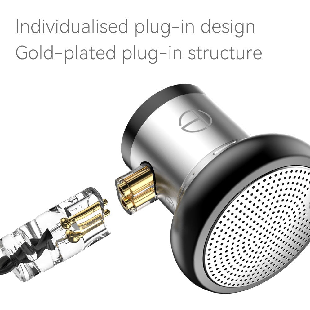TRN EMA Detachable 3.5mm Wired In-Ear Earphone 14.2mm Dynamic Unit Headset with Line Control Mic