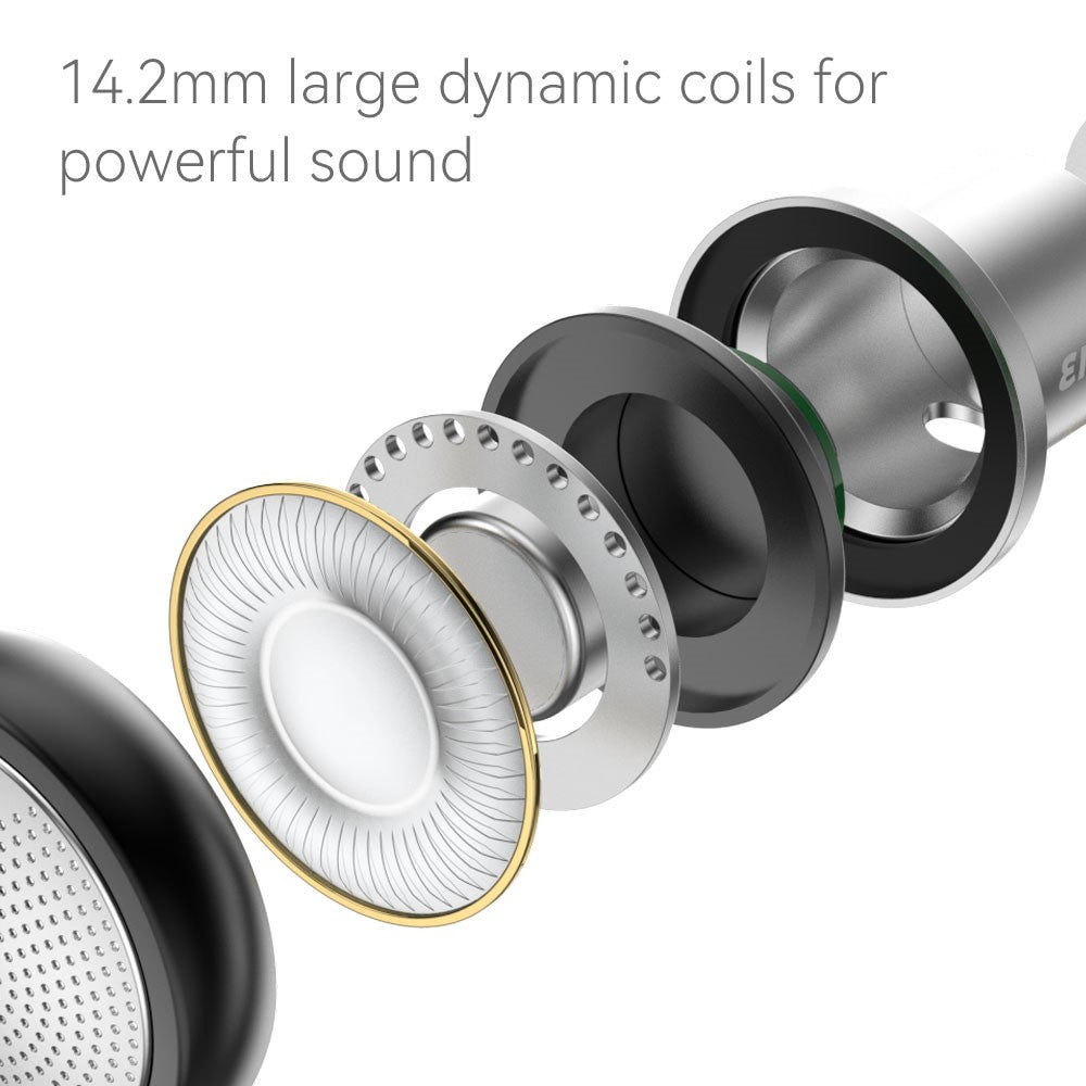TRN EMA Detachable 3.5mm Wired In-Ear Earphone 14.2mm Dynamic Unit Headset with Line Control Mic