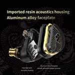 TRN Xuanwu Detachable 3.5mm Wired In-Ear Earphone 10mm Square Planar Driver HiFi Headset with Mic