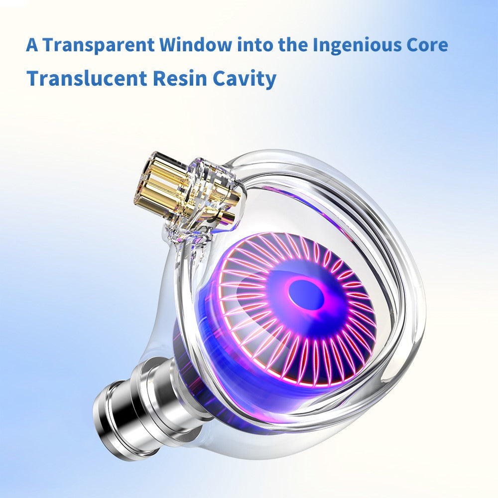 TRN Jellyfish Detachable 2.5+3.5+4.4mm Wired In-Ear Earphone HiFi Music Running Headset without Mic