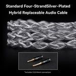 TRN White Tiger 3.5+4.4mm Wired In-Ear Earphone 6mm Planar Diaphragm HiFi Headset (Without Mic)